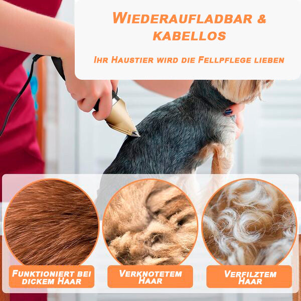 Leiser Felltrimmer für Haustiere