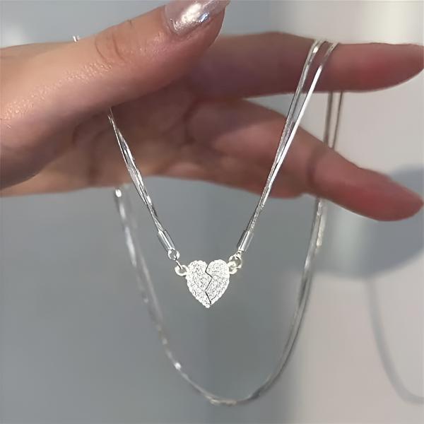 Elegante magnetische Herzkette