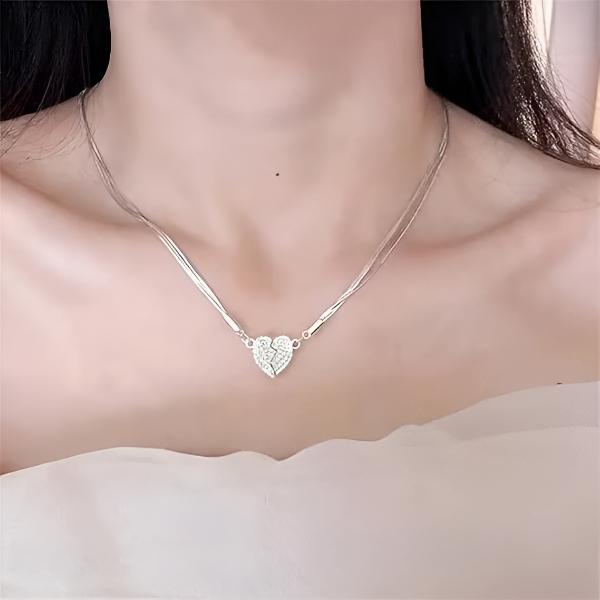 Elegante magnetische Herzkette
