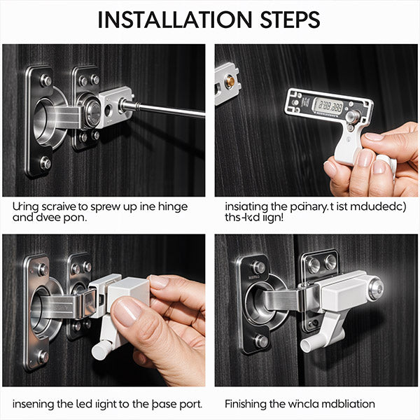 Selbstklebende LED-Scharnierlichter (10 Stk.)
