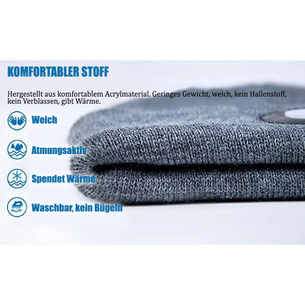 Bequeme Wintermütze mit integrierter LED-Leuchte