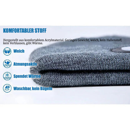 Bequeme Wintermütze mit integrierter LED-Leuchte
