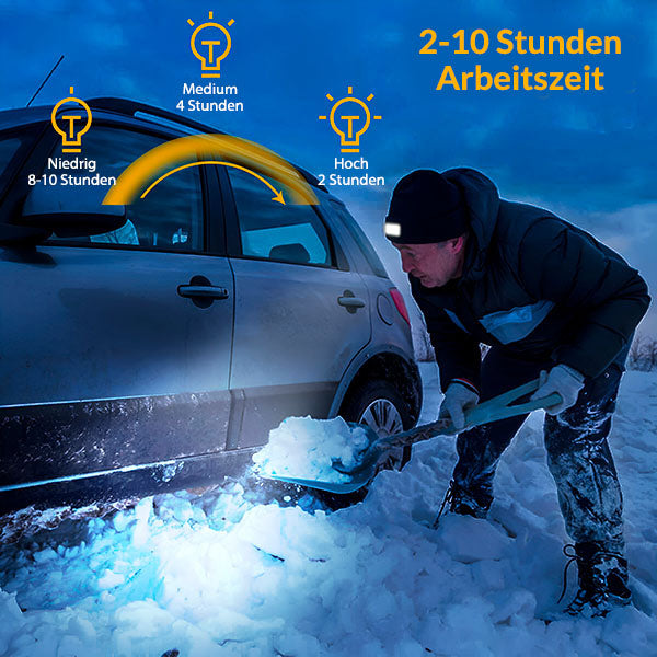 Bequeme Wintermütze mit integrierter LED-Leuchte
