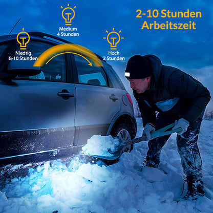 Bequeme Wintermütze mit integrierter LED-Leuchte