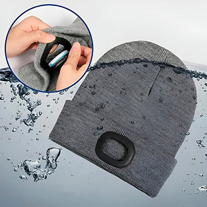 Bequeme Wintermütze mit integrierter LED-Leuchte