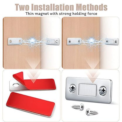 Selbstklebende Magnetverschlüsse für Türen (10 Stk.)