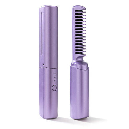 Elektrischer Haareisenkamm für schnelles Styling