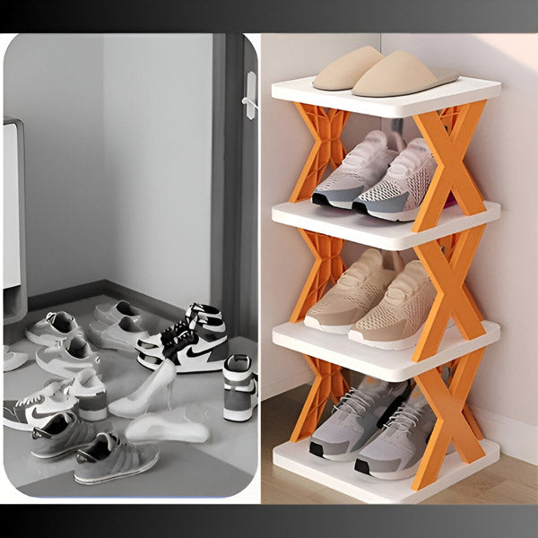 Praktischer Schuhregal mit 4 Lagen