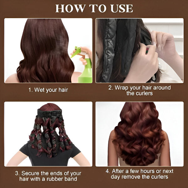 Wärmeloses Haarband für Locken