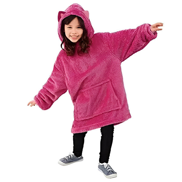 Verwandlungs-Kissen mit Hoodie & Spielzeug