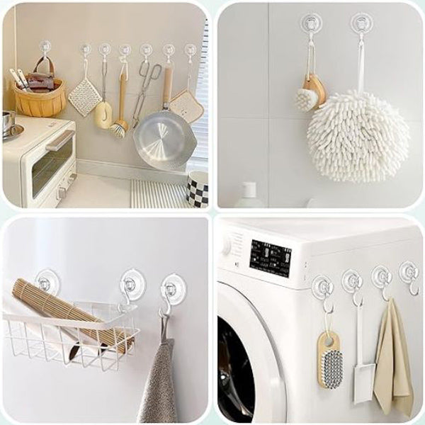 Transparente Saugnapfhalterung (4 Stk.)