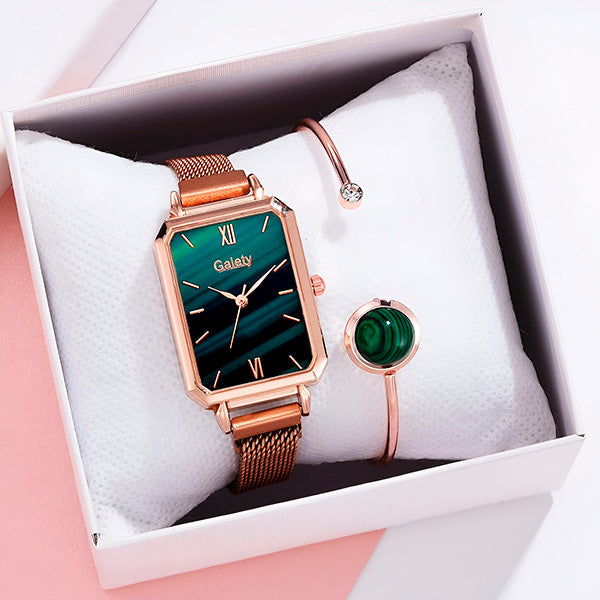 Edles Set – Damenuhr & Armband