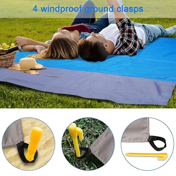 Kompakte Outdoor-Decke für Picknick & Strandurlaub