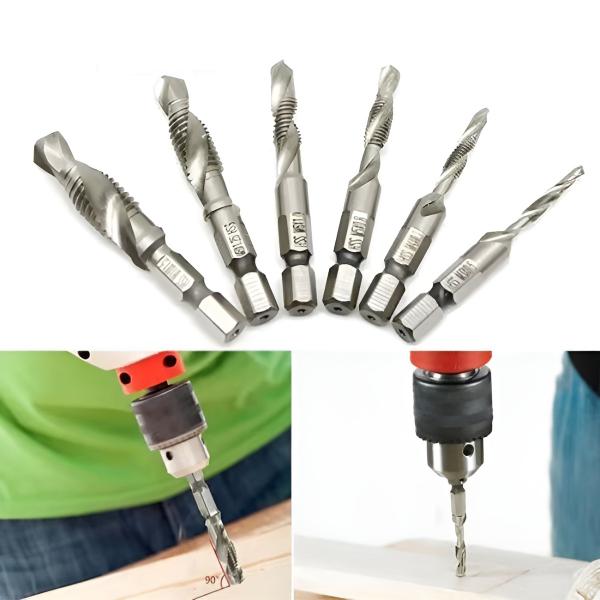 Profi Gewindebohrer-Set Sechskantschaft (6 Stk.)