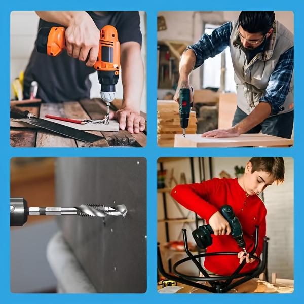 Profi Gewindebohrer-Set Sechskantschaft (6 Stk.)