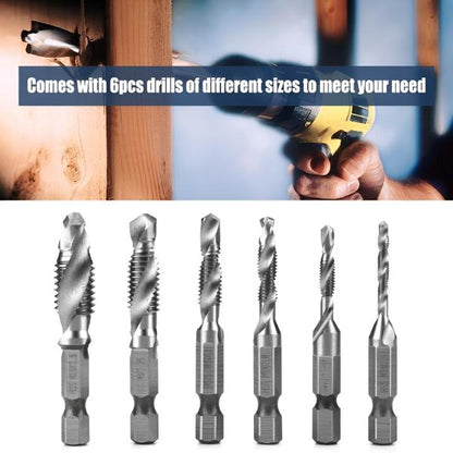 Profi Gewindebohrer-Set Sechskantschaft (6 Stk.)