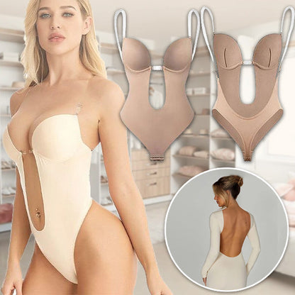 Figurbetonter Bodysuit mit offenem Rücken