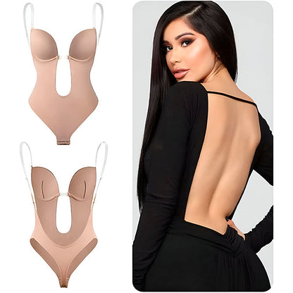 Figurbetonter Bodysuit mit offenem Rücken