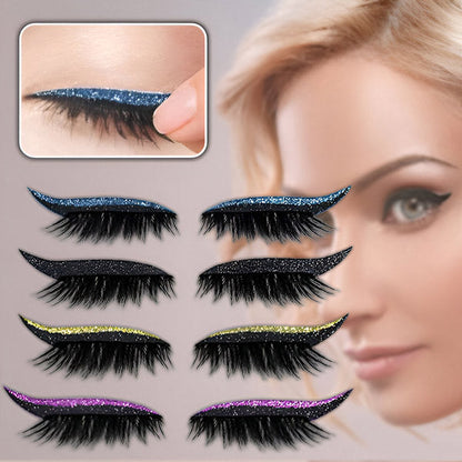 Eyeliner & Wimpern in einem - wiederverwendbar (4 Stk.)