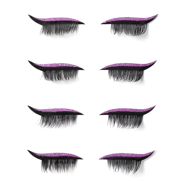 Eyeliner & Wimpern in einem - wiederverwendbar (4 Stk.)