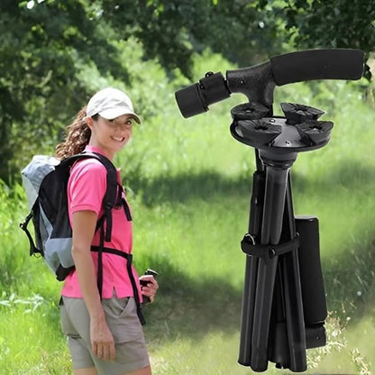 Faltbarer Gehstock mit LED-Licht