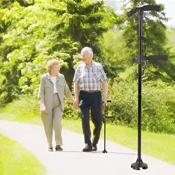 Faltbarer Gehstock mit LED-Licht