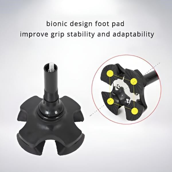 Faltbarer Gehstock mit LED-Licht