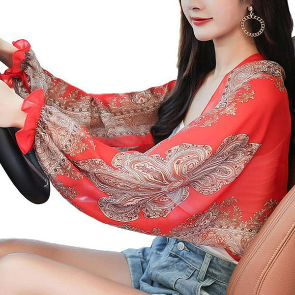 Eleganter Schal mit Ärmeln