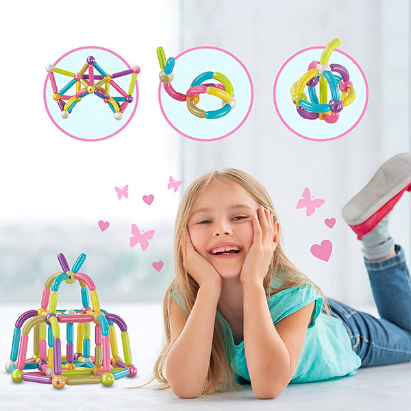 Lernspielzeug Magnet-Bausteine (42 Stk.)