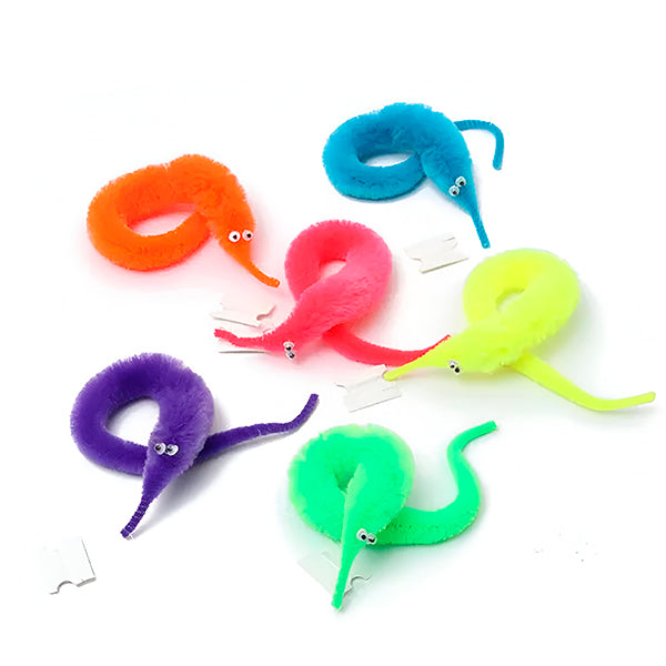 Selbstbewegende Wuschelwürmer (5 Stk.)