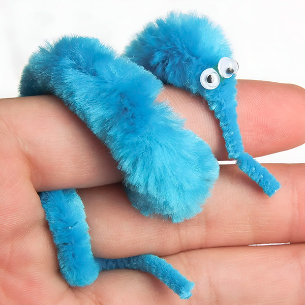 Selbstbewegende Wuschelwürmer (5 Stk.)