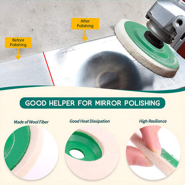 Polierscheiben aus Filz (3 Stk.)