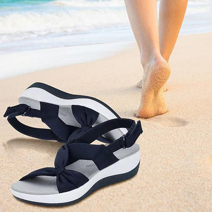 Damen-Sommersandalen mit stützender Sohle