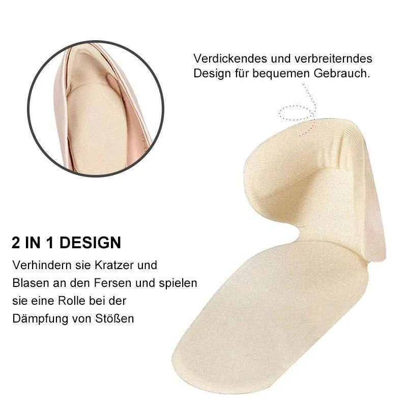 Weiche Silikon-Fersenpolster gegen Blasenbildung (1 Paar)