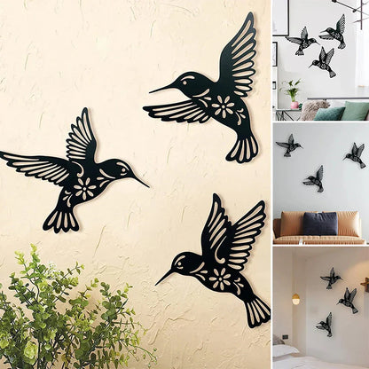 Wanddekoration mit stilvollen Vogelmotiven