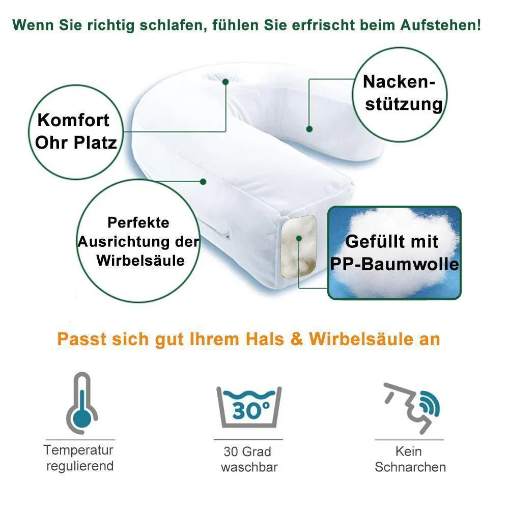 Ergonomisches Seitenschläfer-Kissen in U-Form