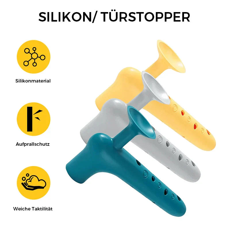 Stoßdämpfender Türgriffschutz aus Silikon